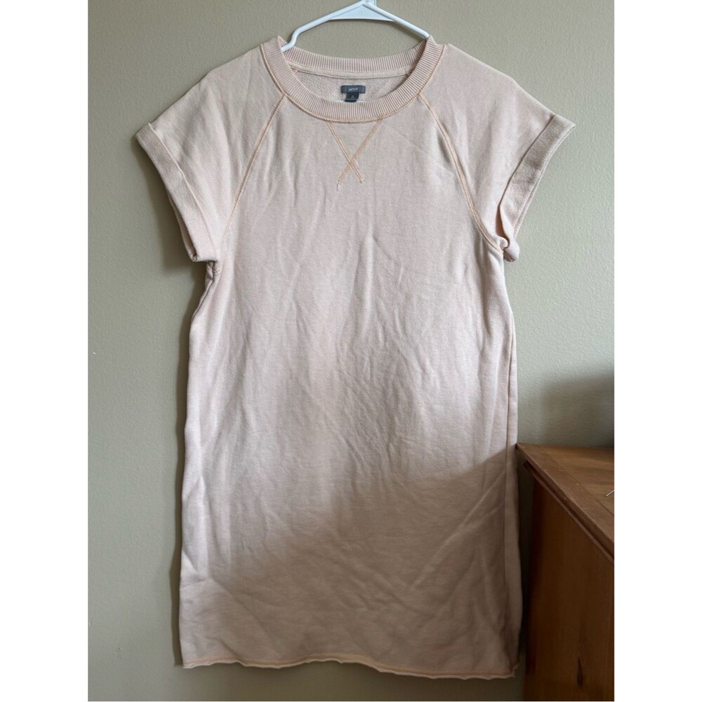 Aerie Light Pink Sweatshirt Dress Womens Small Short Sleeve